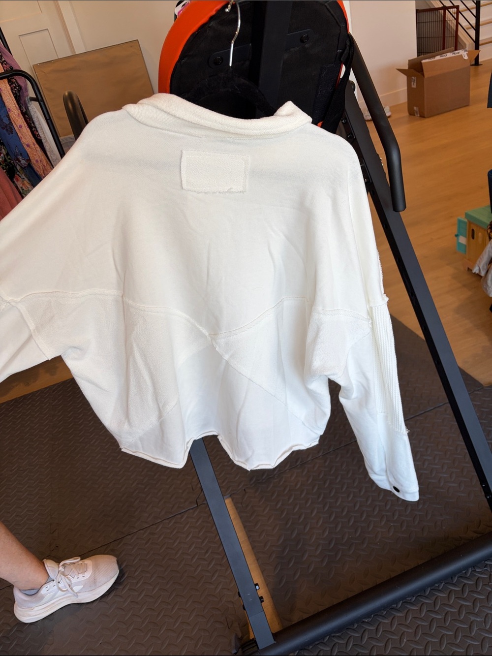 POL White Button-Front Collared Jacket - Picture 5 of 7